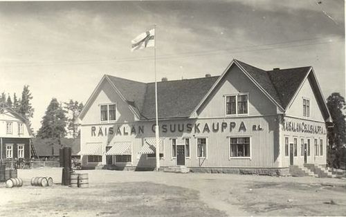 Räisälän Osuuskauppa. Lahjoittaja Ester Pitkänen.